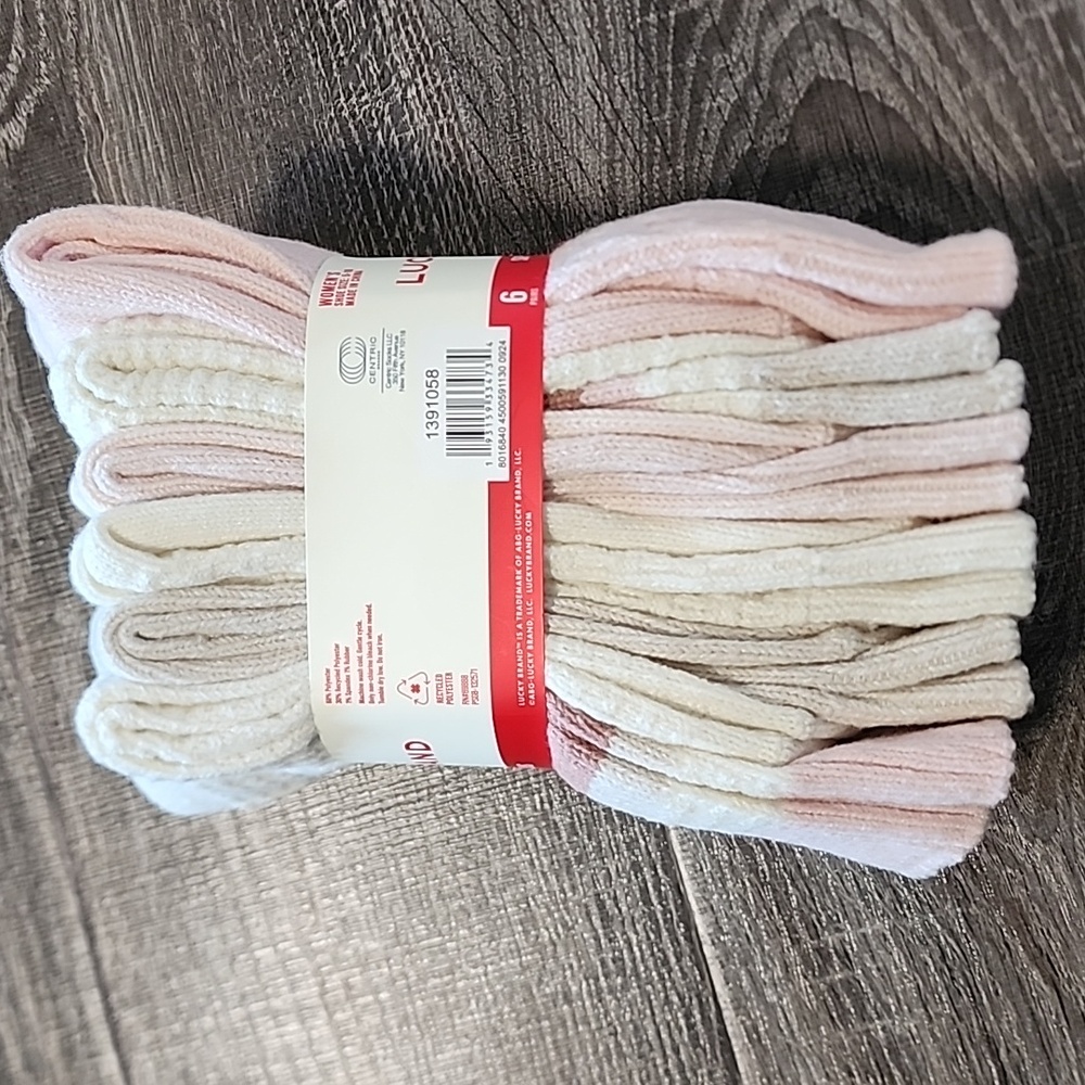 6 pair Lucky Brand super soft Boots Socks - Picture 5 of 5